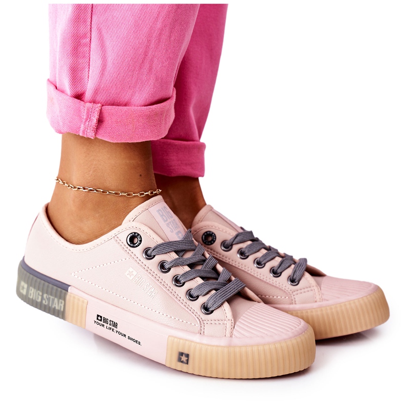 Deportivas Mujer Piel Big Star II274133 Rosa rosado