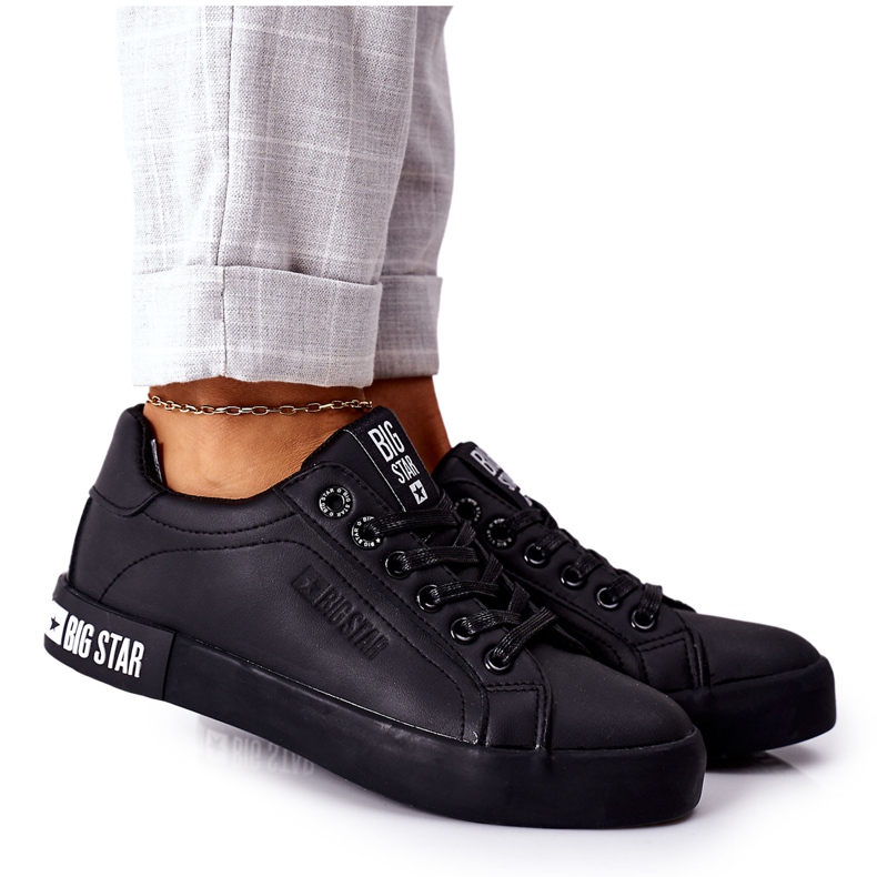 Zapatillas Mujer Piel Big Star II274030 Negro