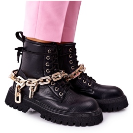 Botas de grial negras de gran estilo negro