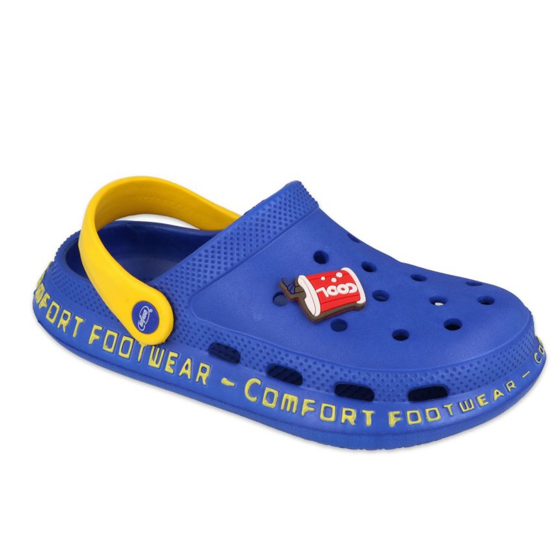 Zapatillas de espuma para niños befado - zafiro 159Y101 azul dorado