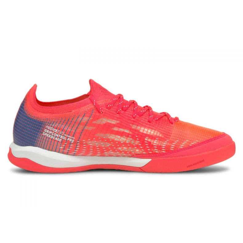 Zapatillas de fútbol Puma Ultra 1.3 Pro Court M 106517-01 multicolor rojo