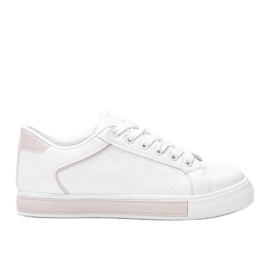 Zapatillas blancas y beige con un patrón en la parte superior de Turandont blanco