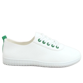 Zapatillas de mujer blancas y verdes JF-873 Green blanco