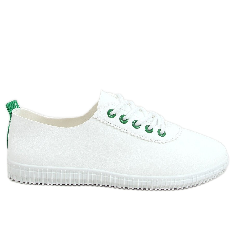 Zapatillas de mujer blancas y verdes JF-873 Green blanco