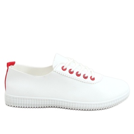 Zapatillas de mujer blancas y rojas JF-873 Red blanco rojo
