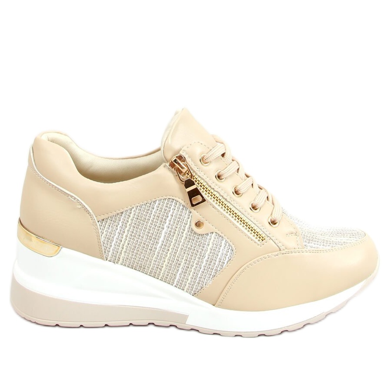Zapatillas de cuña beige Y9521 Nude