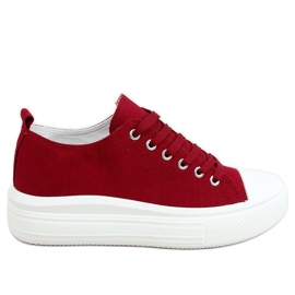 Zapatillas de mujer burdeos PC12P W.RED rojo