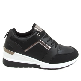 Zapatillas de cuña negras P67 Black negro
