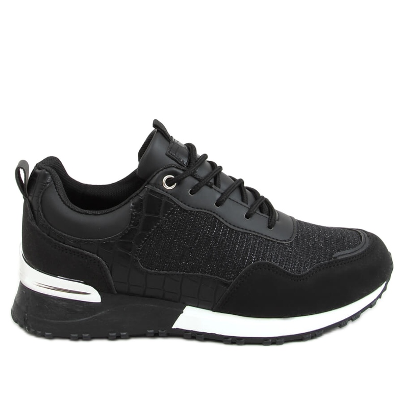 Zapatillas deportivas de mujer negras YL-52 Black negro