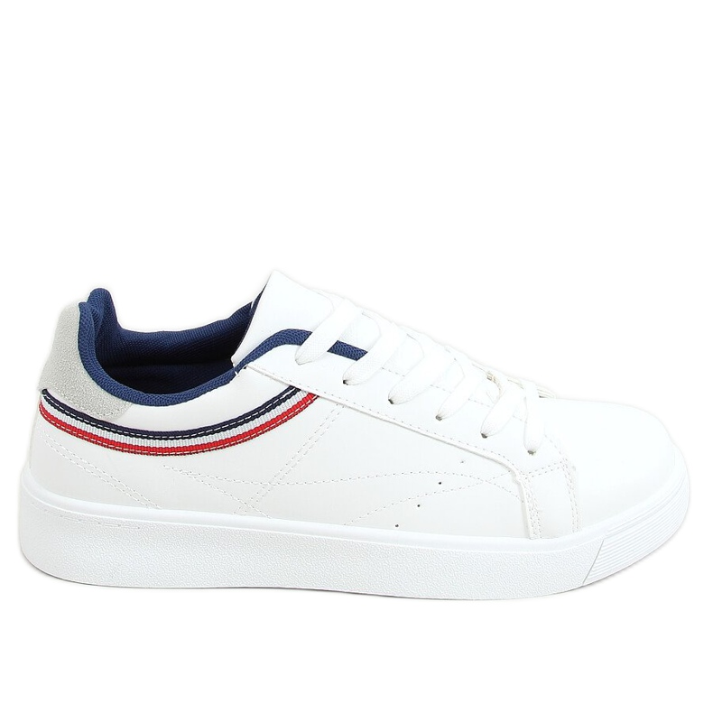 Zapatillas de mujer blancas B0-686 BLANCO / ROJO