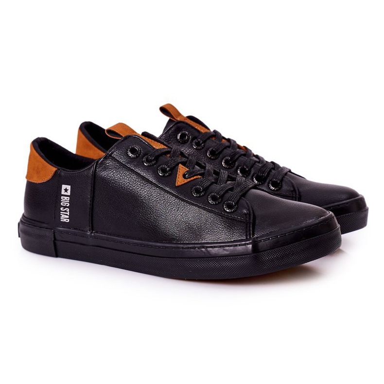 Zapatillas Hombre Piel Big Star GG174026 Negro