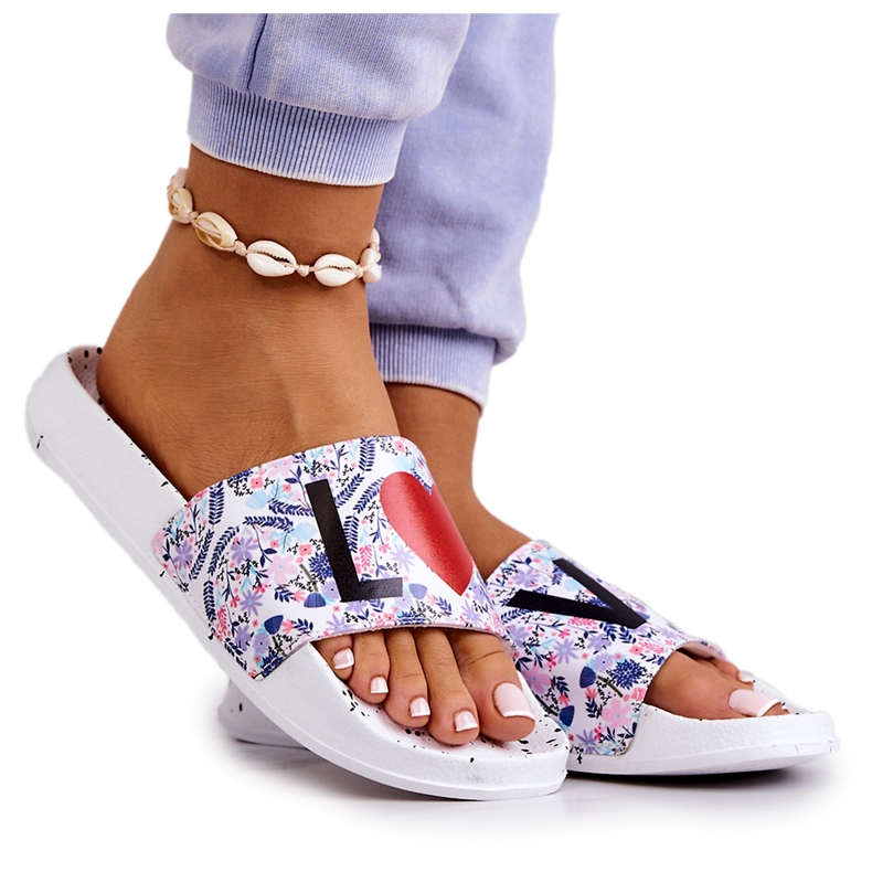 Pantuflas de Mujer Big Star Love White DD274A256 blanco