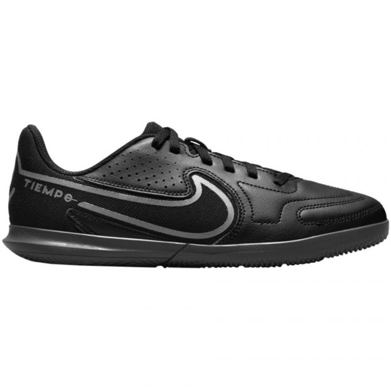 Zapatillas de fútbol Nike Tiempo Legend 9 Club Jr Ic DA1332 004 negro negro