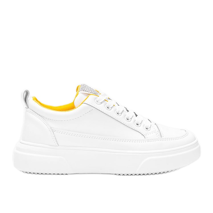 Zapatillas blancas con suela gruesa Aruba blanco