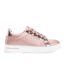 Zapatillas rosa mate con suela Shift blanca