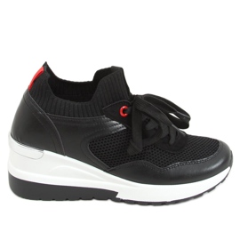 Zapatillas de cuña negras Z1171 Black negro