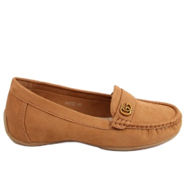 Mocasines para mujer camel H8192 Camel marrón