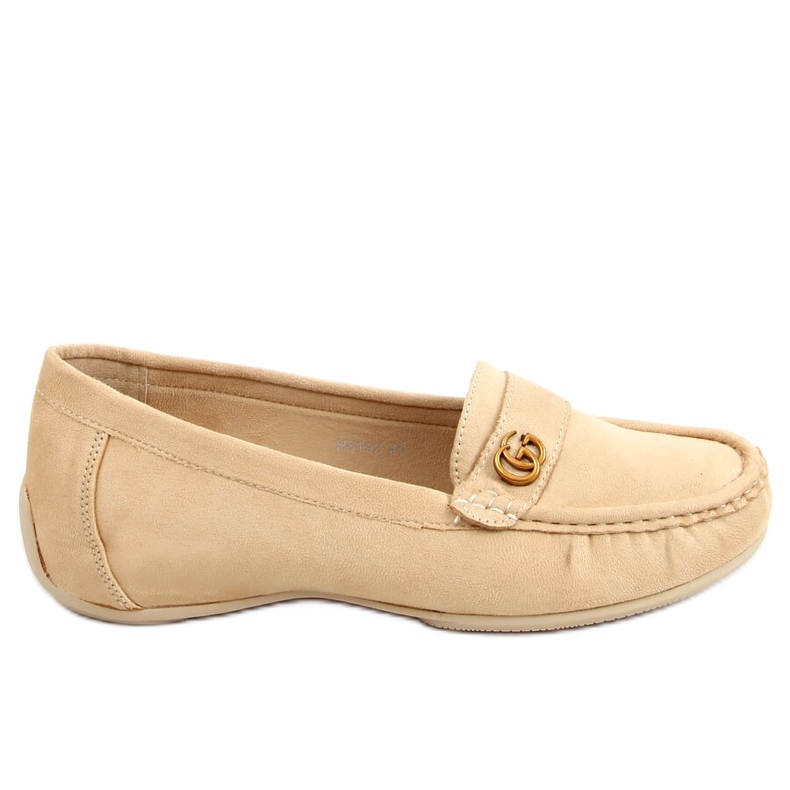 Mocasines beige de mujer H8192 Beis