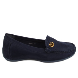 Mocasines mujer azul marino H8192 Azul