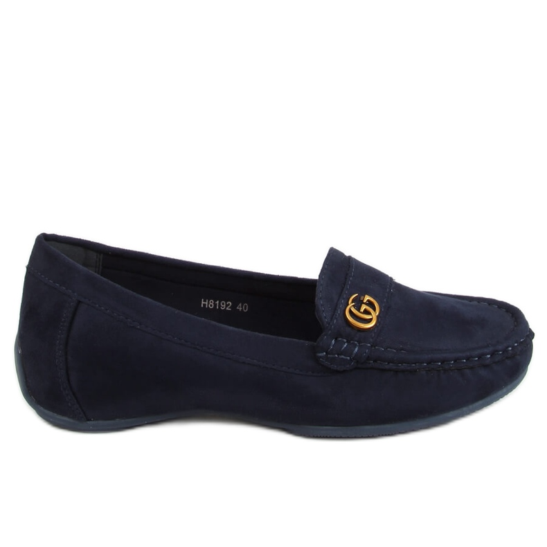 Mocasines mujer azul marino H8192 Azul