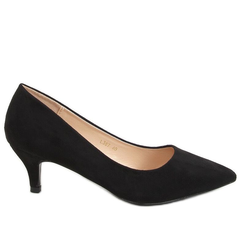Tacones altos de mujer negro L387 Negro
