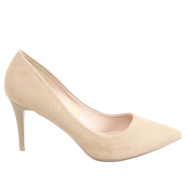 Zapatos de salón en beige L502 Pin beige