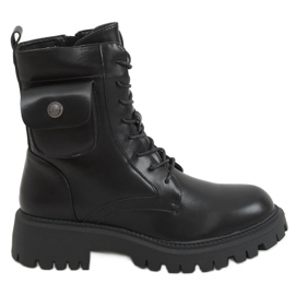 Trabajadores negros con bolsillo JJ06P Negro