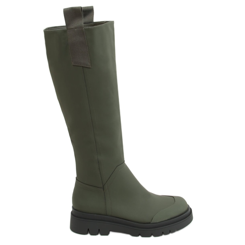 Botas de montar verdes para mujer QT27P Army Green Botas de montar verdes para mujer QT27P Army Green