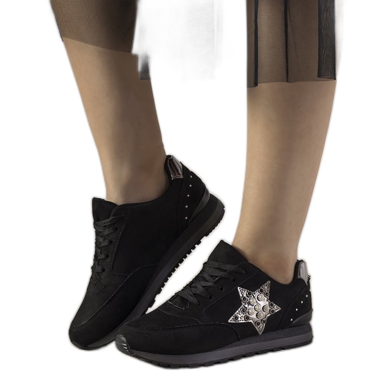 Zapatillas deportivas negras decoradas con tachuelas Ruler negro