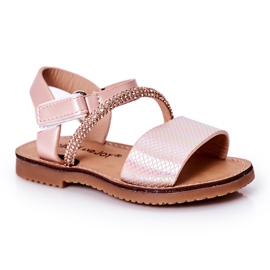 FR1 Sandalias Infantiles Con Lentejuelas Rosa Blake