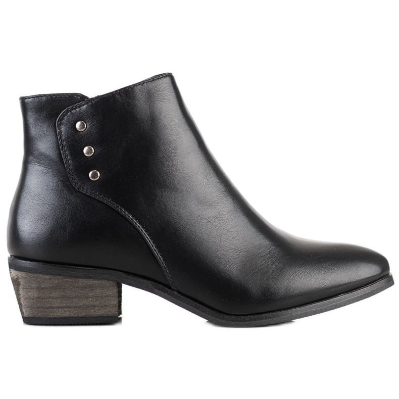 J. Star Botas casuales en un poste bajo negro