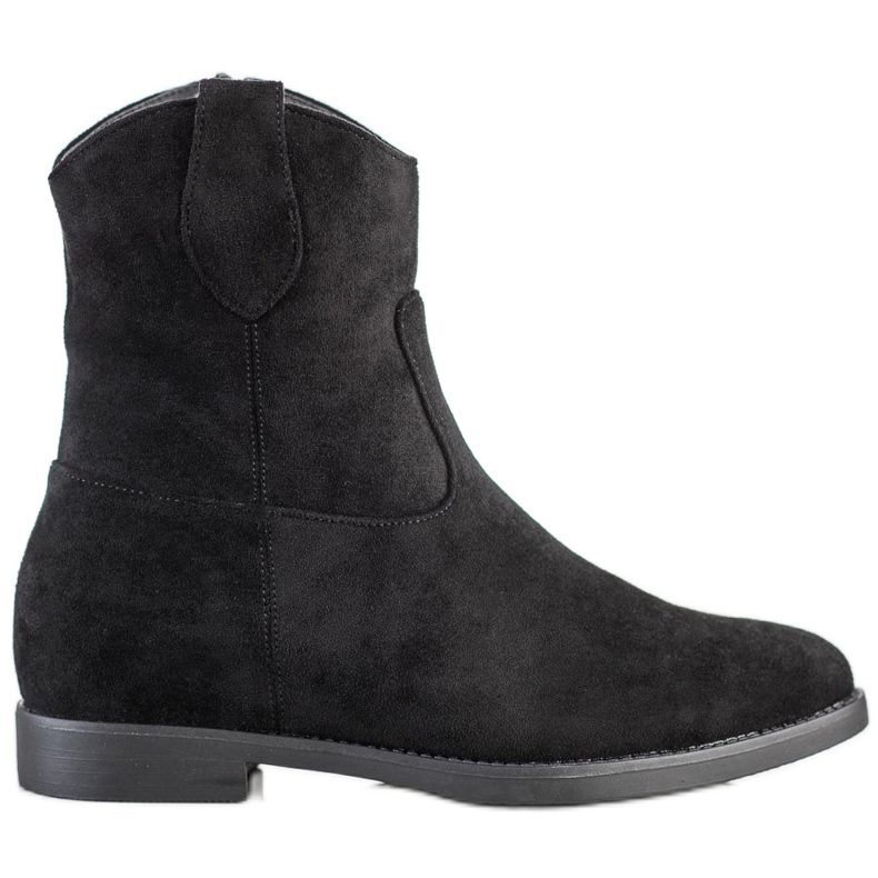 J. Star Vaqueras negras en una cuña negro J. Star Vaqueras negras en una cuña negro