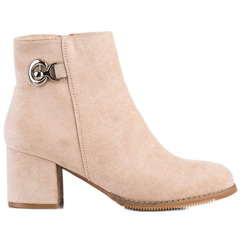 J. Star Botas de Tacón Alto beige