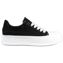 Goodin Zapatillas clásicas en la plataforma negro
