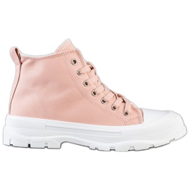 Goodin Zapatillas Rosa Altas
