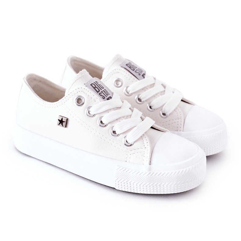Zapatillas de Piel para Niños Big Star FF374300 Blanco