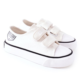 Zapatillas Infantiles Con Velcro Big Star FF374061 Blanco