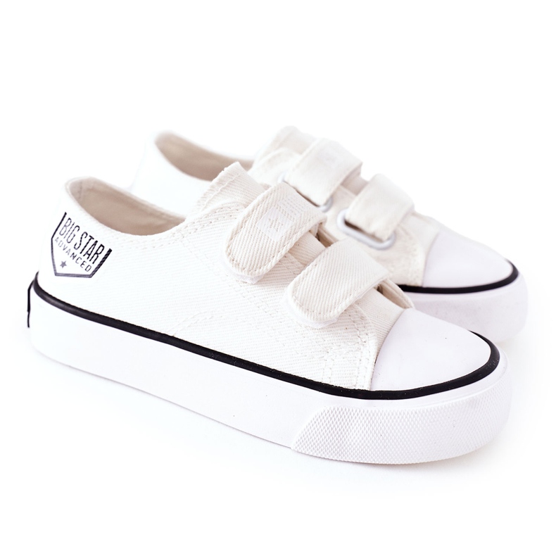 Zapatillas Infantiles Con Velcro Big Star FF374061 Blanco Zapatillas Infantiles Con Velcro Big Star FF374061 Blanco