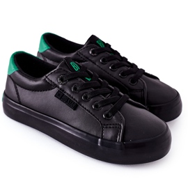 Zapatillas de piel para niños Big Star DD374147 Negro