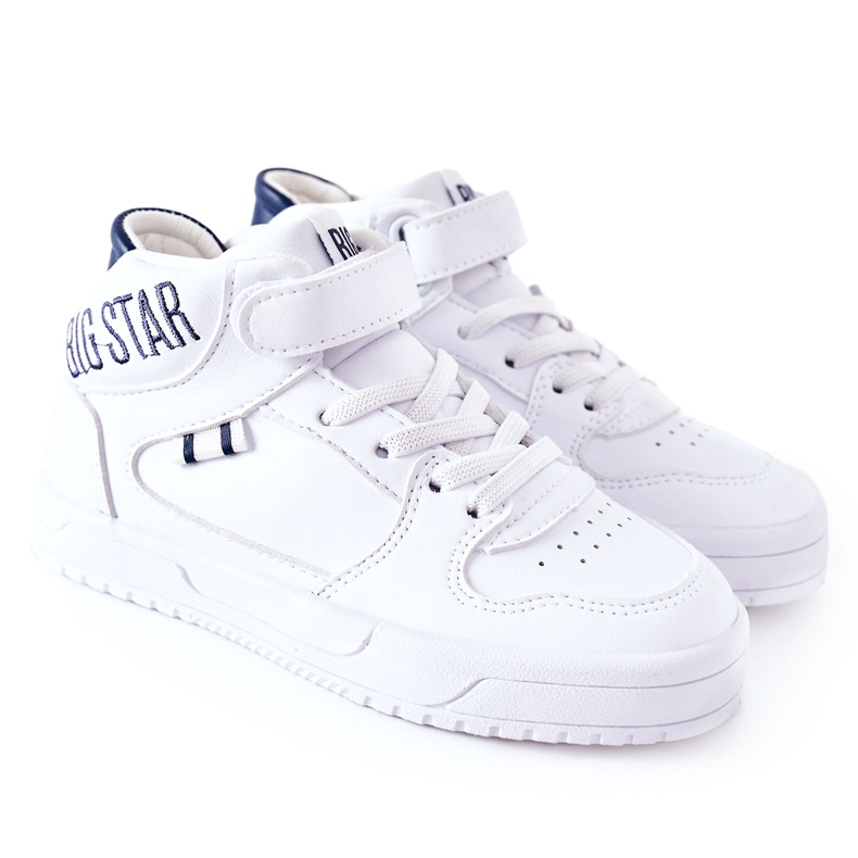 Zapatillas Deportivas Infantiles Big Star II374034 Blanco y Azul Marino