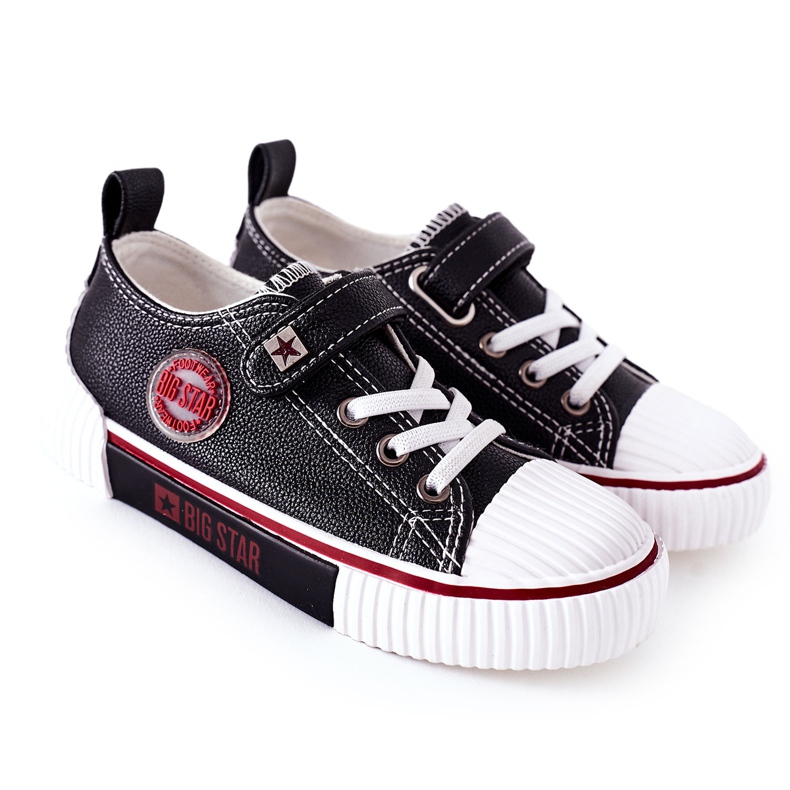Zapatillas de Piel para Niños Big Star II374042 Negro