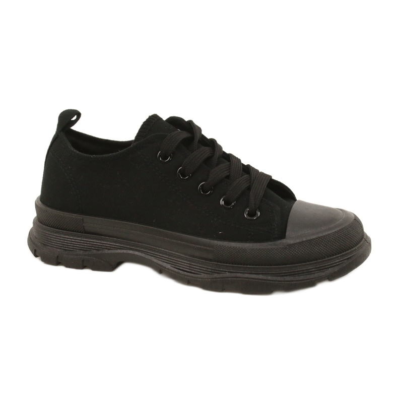 FR1 Zapatillas deportivas negras para niños Travel Time negro