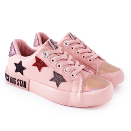 Zapatillas de Piel para Niños Big Star II374033 Rosa