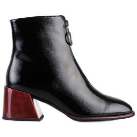 Filippo Botas elegantes con cremallera. negro