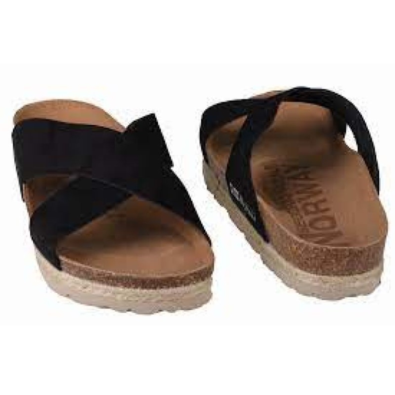 Pantuflas Geographical Norway Sandalias Bios Tiras Cruzadas W GNW20411-01 negro