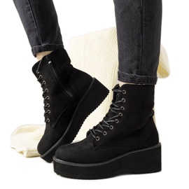 Botas negras con suela alta Dexter negro