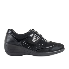 Tacones de cuña Merante negros