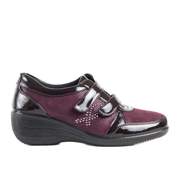 Cuñas bajas granate Tiffy rojo