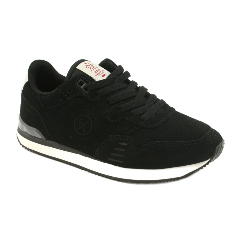 Cross Jeans Zapatos deportivos femeninos jeans cruzados negros II2R4028C