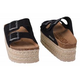 Pantuflas Geographical Norway Sandalias Plataforma Comoda W GNW20405-01 negro